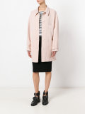 multi-pockets oversized coat