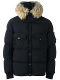 logo patch padded jacket