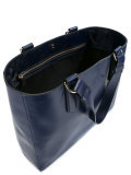 logo embossed tote
