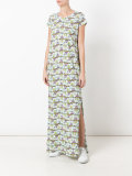 fountain print dress