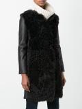 fur panel coat 