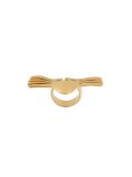 'Melina' winged mask ring