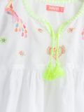 刺绣斗篷式连衣裙