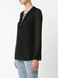 lace up blouse 