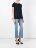 ruffled hem T-shirt 