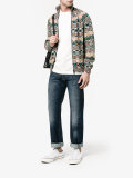 printed zipped cardigan