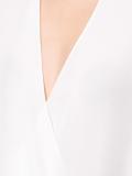 deep V-neck longsleeved blouse