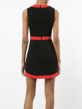 curved hem mini-dress 