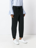 gathered ankle trousers