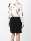 burned effect floral dress