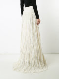 crinkle-effect maxi skirt