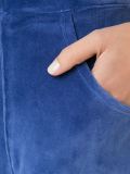 towel effect straight leg trousers
