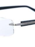 rimless glasses