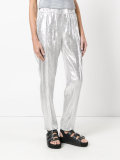 metallic trousers