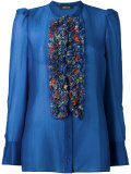 ruffled bib blouse 