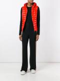 zipped hooded gilet