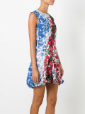 printed flared dress