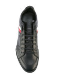 stripe panel lace-up sneakers
