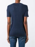 'hearts' embossed T-shirt