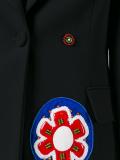 flower appliqué blazer