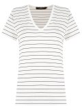 v-neck striped blouse
