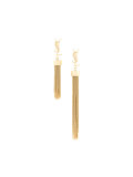 asymmetric tassel earrings