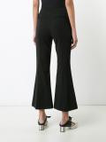 flared cropped trousers