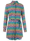 chevron shirt dress