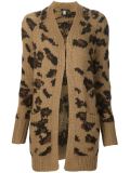 long leopard pattern cardigan