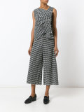 zig-zag cropped trousers
