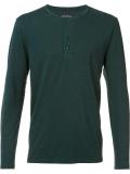 buttoned collar sweatshirt