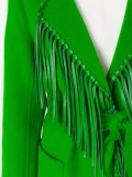 fringed lapel cardigan
