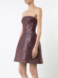 sequin strapless dress