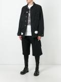 diagonal stripes cargo jacket 