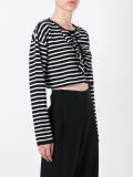 striped crop jumper