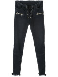 skinny drawstring jeans 