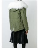 MR & MRS Italy FOXANDRACCOONFURLINEDJACKET1 GREENWHITE ??? ???