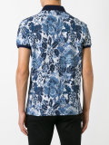 floral print polo shirt