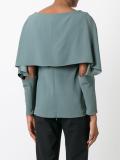 open sleeve blouse