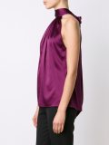 halterneck sleeveless blouse