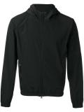zipped hooded jacket