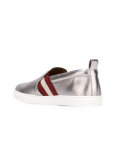 stripe detail metallic sneakers