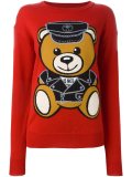 'biker teddy bear'开衫