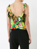 ruffled floral top