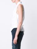 high shawl collar vest