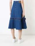 denim lace-up skirt 