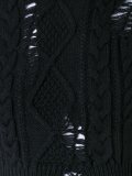 distressed cable knit jumper