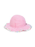 floral trim sun hat