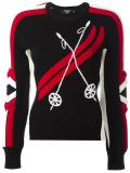 Ski ribbed intarsia jumper