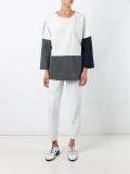 striped loose-fit sweatshirt